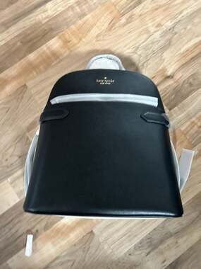 Kate Spade Staci Medium Dome Backpack Black Saffiano Leather